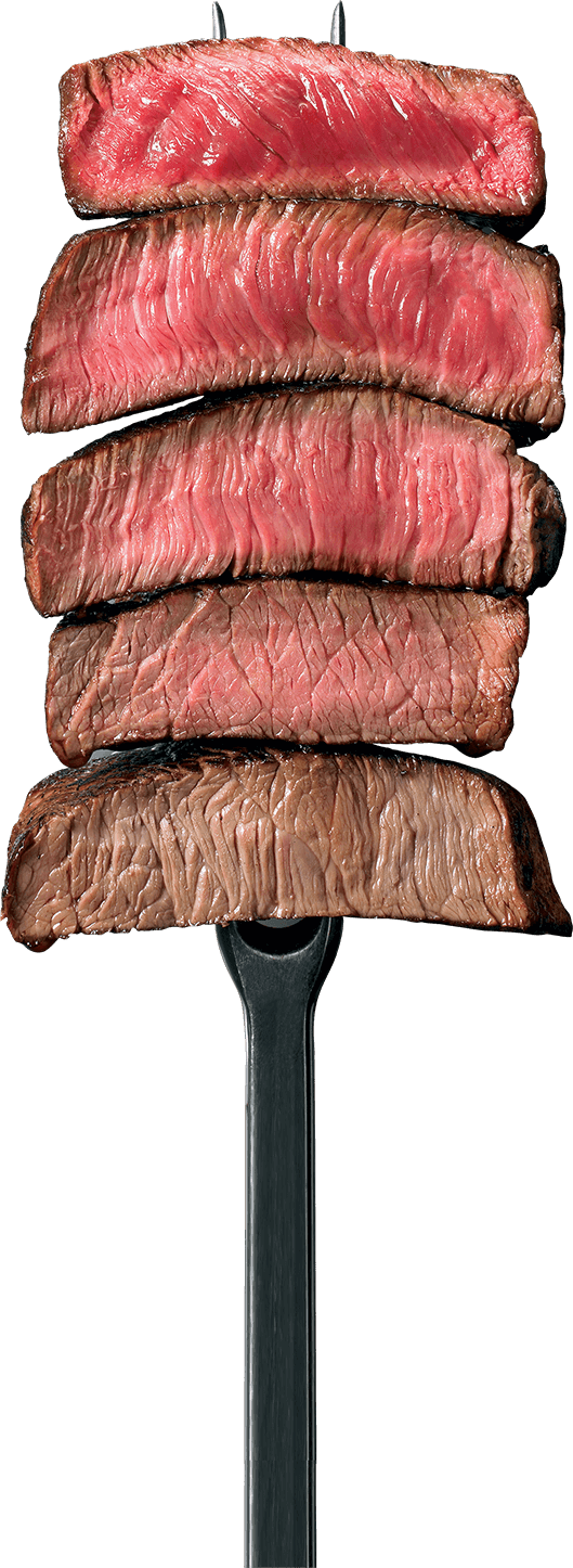 Steak Steak Steak At Boars Head Restaurant And Tavern - Steak On A Fork (529x1446), Png Download