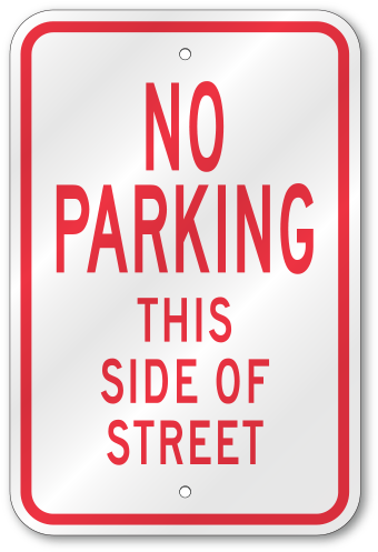 Street Sign - Brady 129747 No Parking School Days No Parking Signs (500x500), Png Download