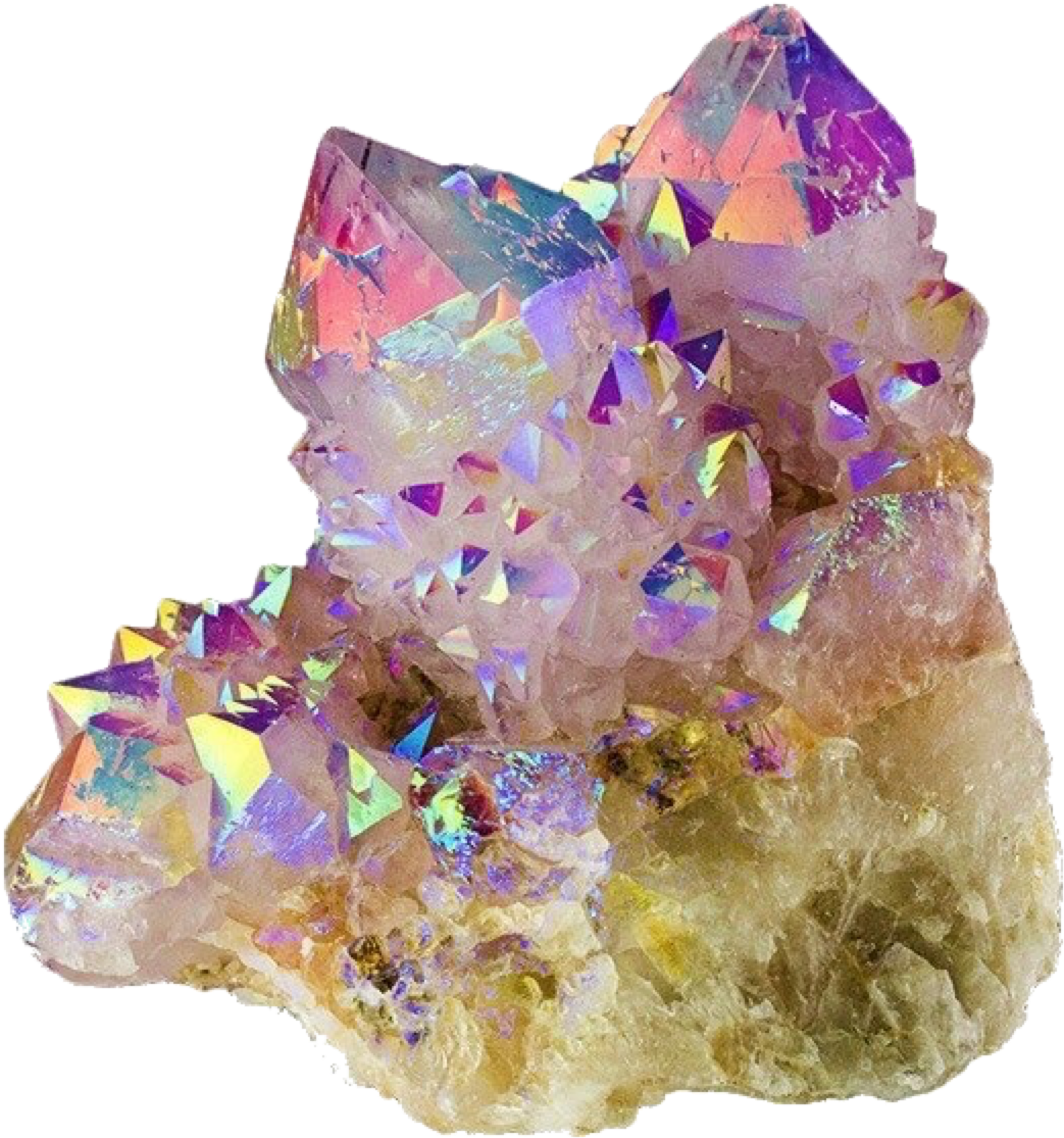 Mine Crystals Transparent Quartz Minerals Spiritual - Transparent Image Of Crystals (500x490), Png Download