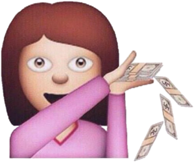 Money, Emoji, And Funny Image - Spend Money On Food (500x889), Png Download