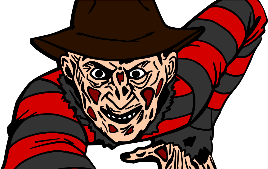 Freddy Krueger Jason Voorhees Drawing Clip Art - Cartoon Jason Voorhees Drawing (1036x544), Png Download