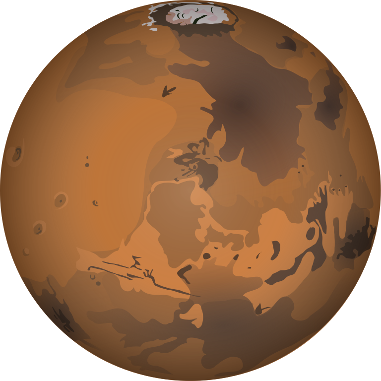 Mars Clip Art At Clker - Mars Clip Art (600x600), Png Download