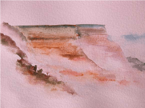 Above The Clouds Awakening Grand Canyon - Painting (600x600), Png Download