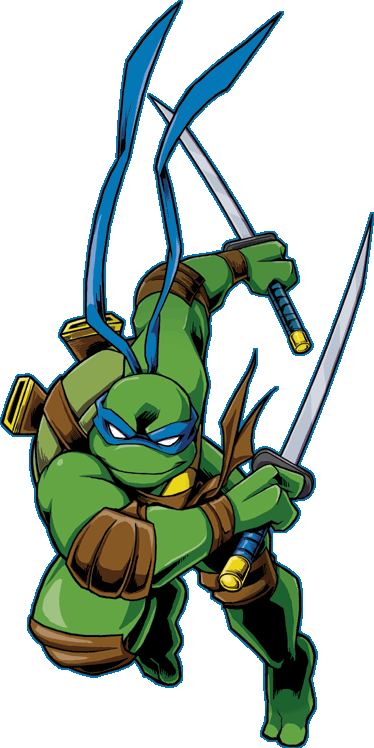 Shellshock Leonardo By Freakfreak On Deviantart Ninja - Leonardo Blue Ninja Turtle (374x748), Png Download