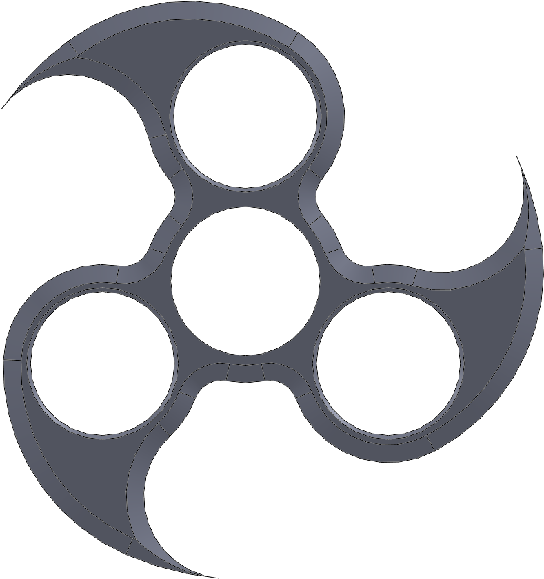 #0003 Tri Spinner 9 Nickels Required Created By S - Weapon (1644x1009), Png Download