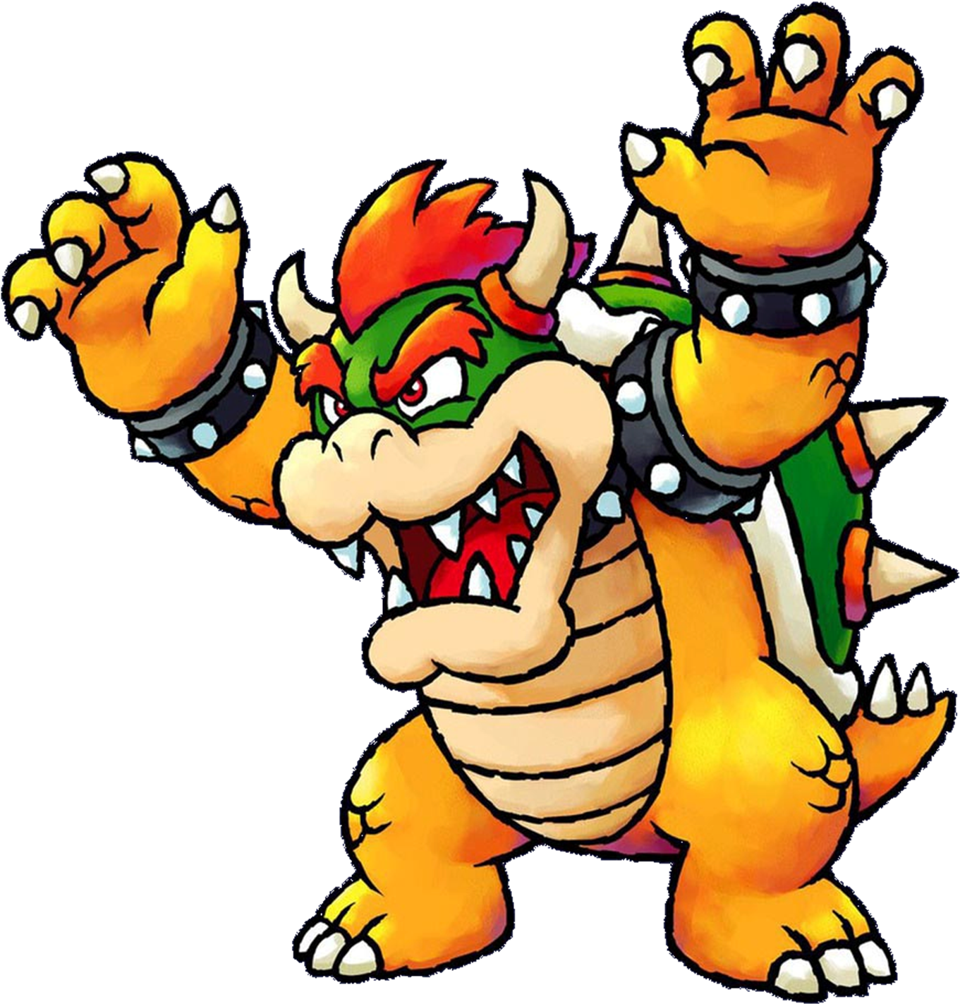 Bowser - Yoshi Topsy Turvy Gameboy Advanced Gba (1388x1478), Png Download