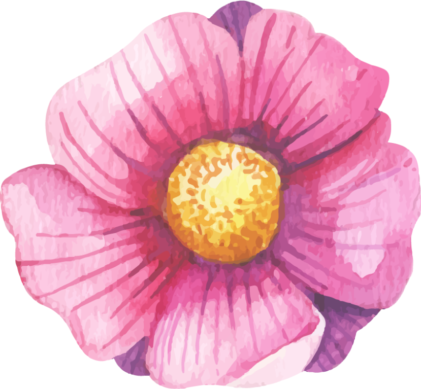 Watercolour Watercolor Flower Floral - Watercolor Painting (829x767), Png Download