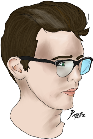 Idubbbz Side View - Drawing (504x539), Png Download
