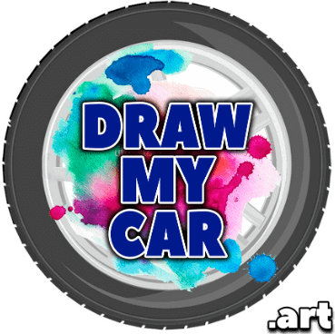 Car Paintings & Automotive Art Drawing - Car (369x368), Png Download