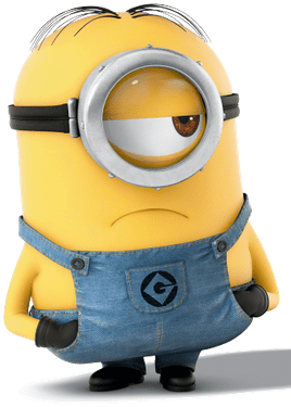 Minion Concerned - Awesome Notebook: Notebook / Journal / Diary; Lined (400x400), Png Download