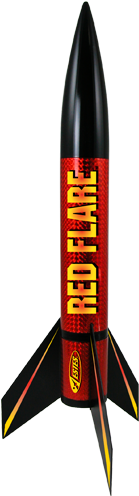 D-es1954 - Estes Rocket Kit - Red Flare E2x (500x500), Png Download
