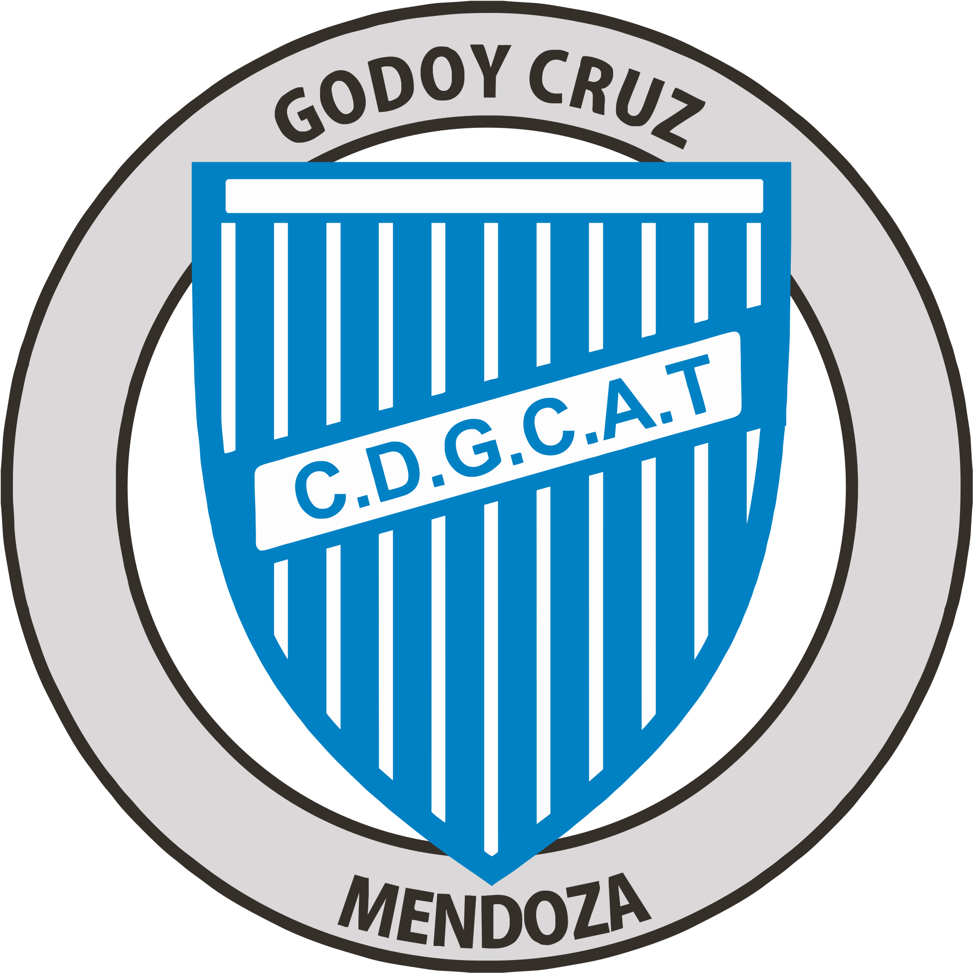 Escudo Del Club Godoy Cruz De Mendoza - Godoy Cruz Antonio Tomba (2000x2000), Png Download