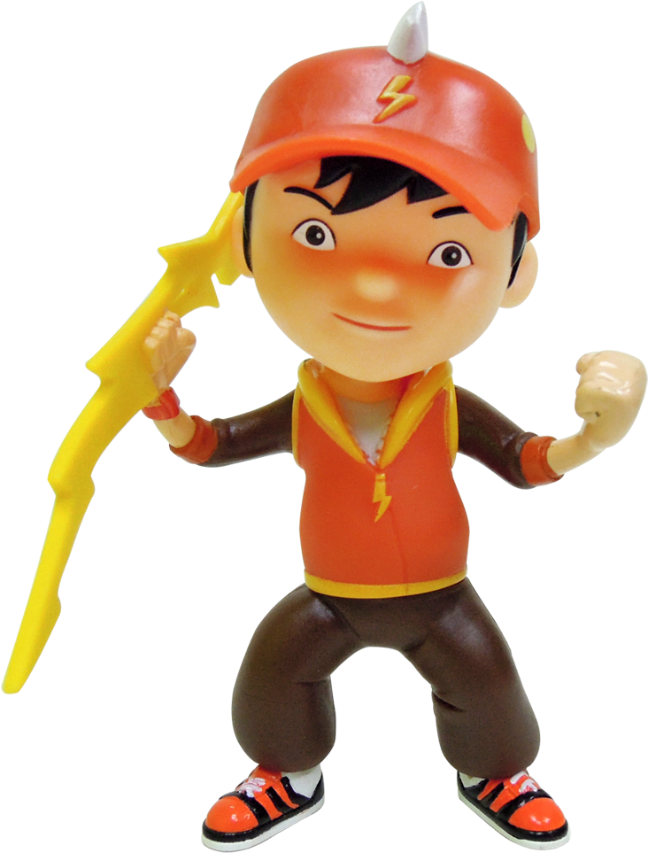Boboiboy Action Figures Thunder - Boboiboy Thunder (755x1000), Png Download