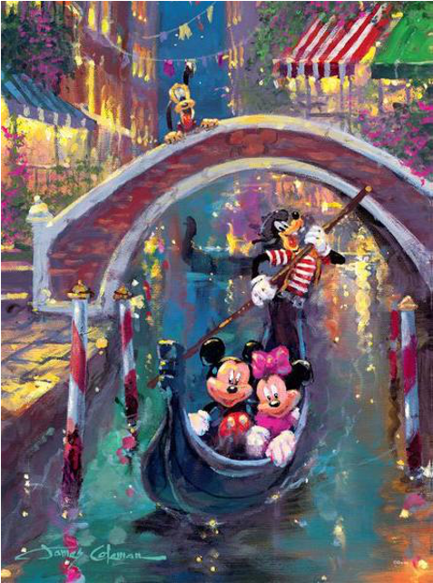 Disney Fine Art - Mickey Mouse Puzzle 1000 Piece (640x640), Png Download