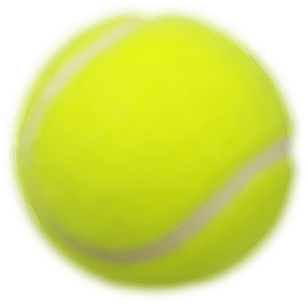 Tennis-ball - Circle (447x441), Png Download
