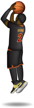 30 Jun - Kyrie Irving Shooting Png (375x375), Png Download