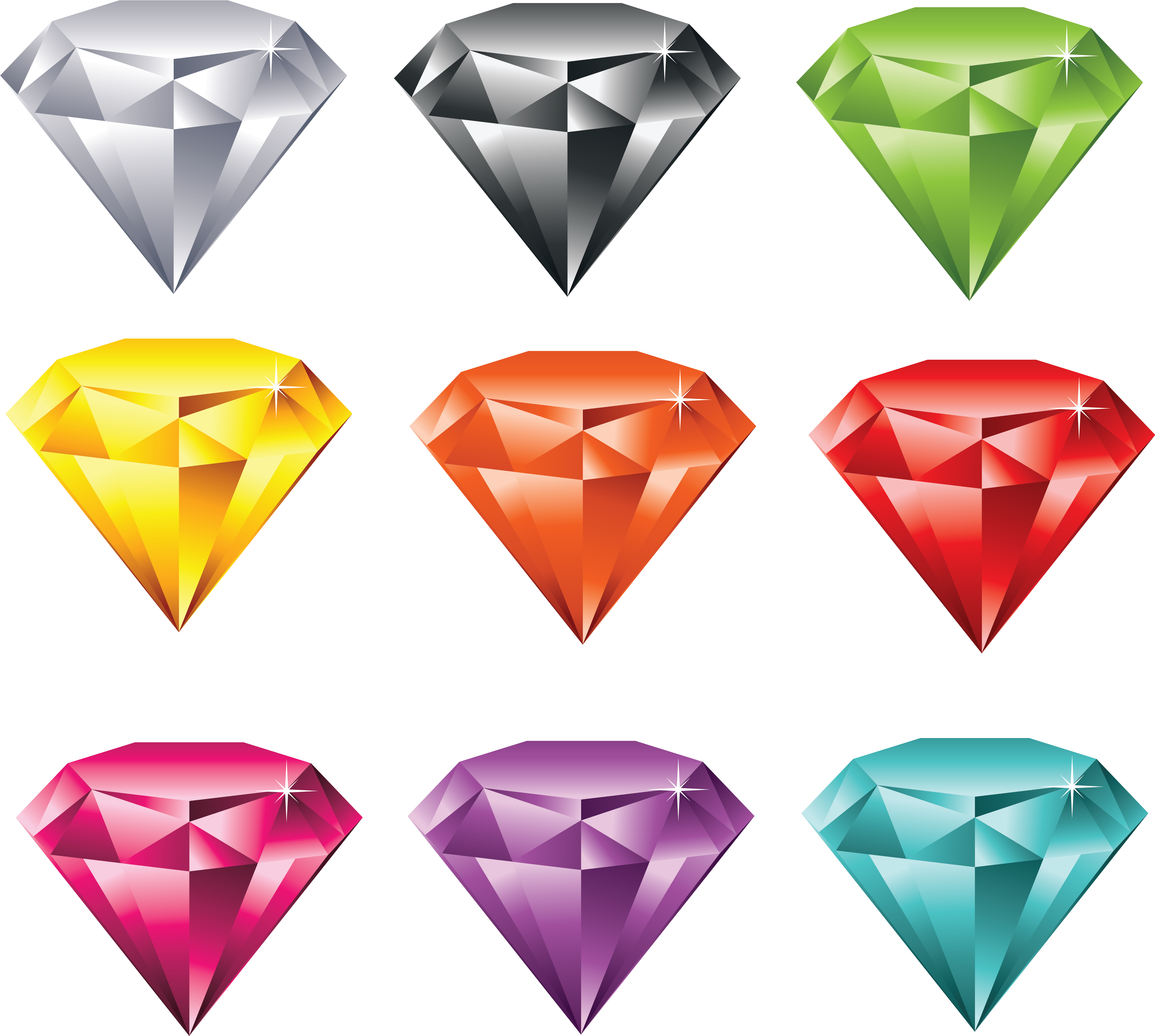 Jewelry Clipart Pink Ring - Diamonds Clipart (4236x3941), Png Download