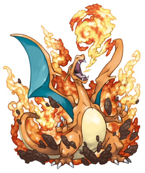 Charizard Png Image - Charizard Venusaur Blastoise Fusion (500x594), Png Download