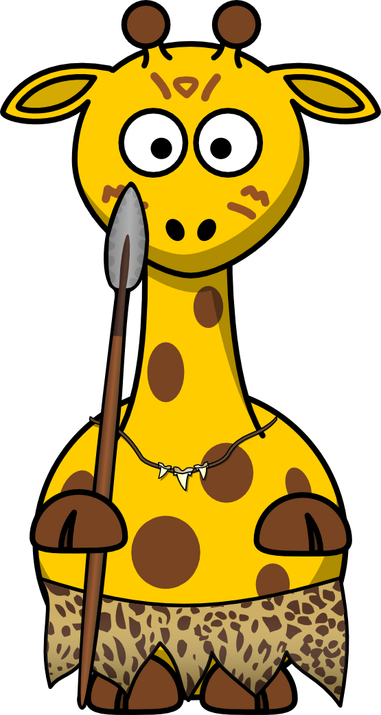 Giraffe Wild - Cartoon Giraffe (426x800), Png Download