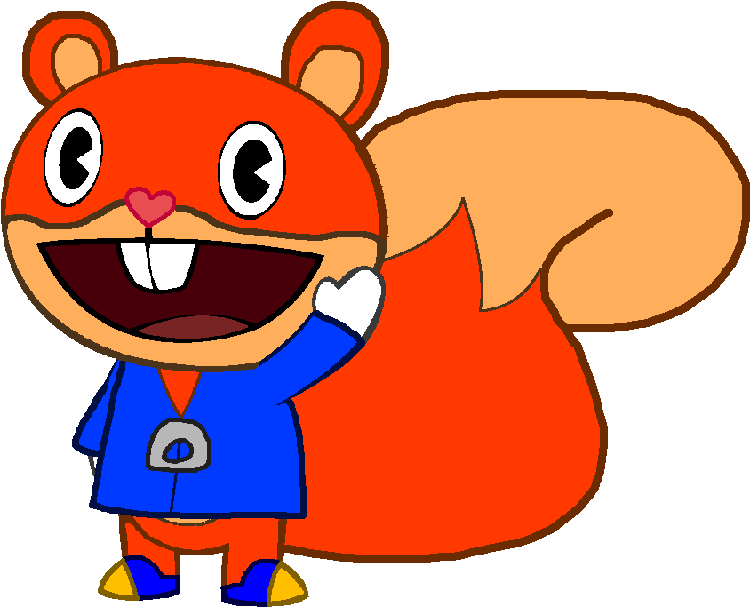 Conker The Squirrel - Happy Tree Friends Conker The Squirrel (908x736), Png Download
