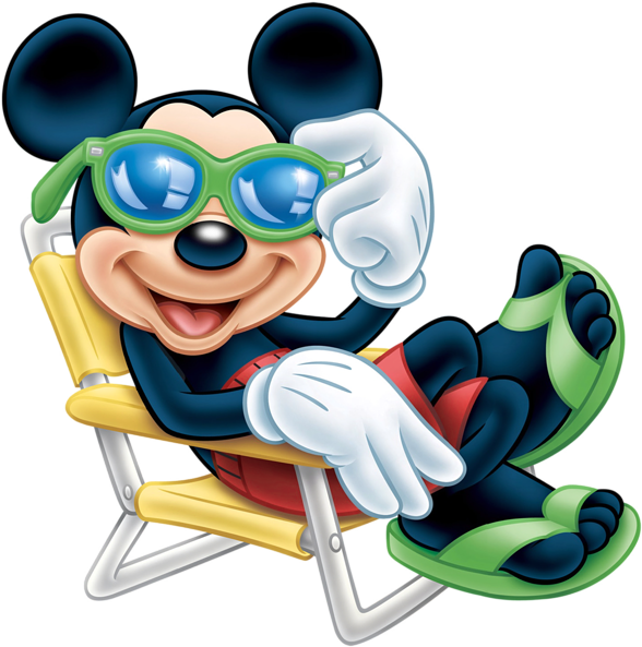 Every Kit Gives You A Chance To Create A Work Of Art - Mickey Mouse At The Beach (595x600), Png Download