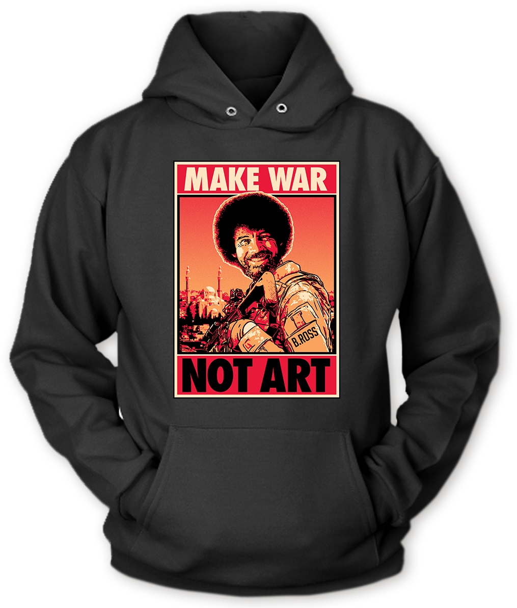 Bob Ross - America Hoodie Fuck Yeah (1200x1200), Png Download