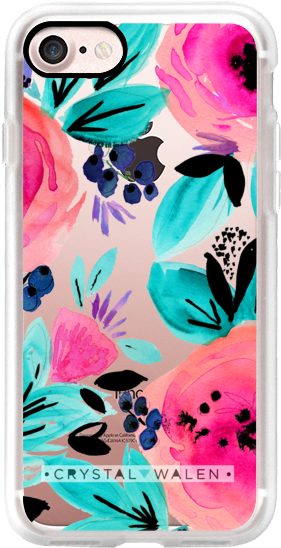 Casetify Iphone 7 Classic Grip Case - Savannah Flower Samsung Galaxy S5 Slim Case (282x560), Png Download