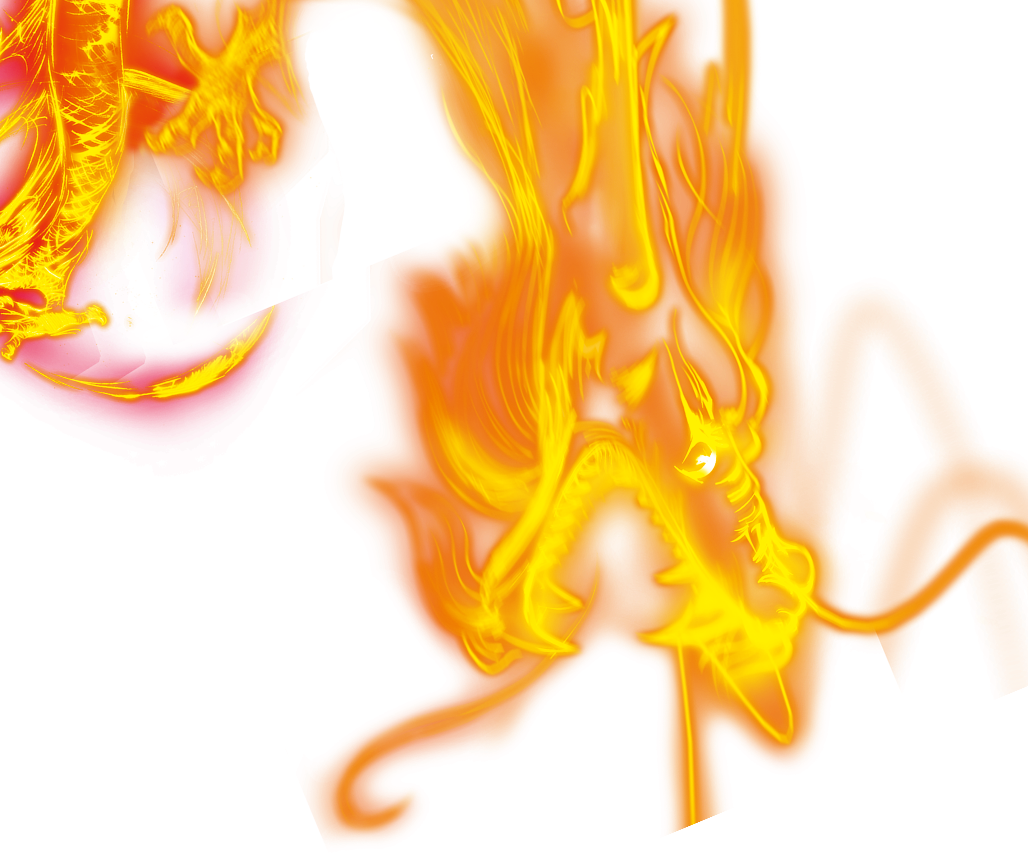 Graphic Library Flame Fire Icon Dragon Source Material (3307x5039), Png Download
