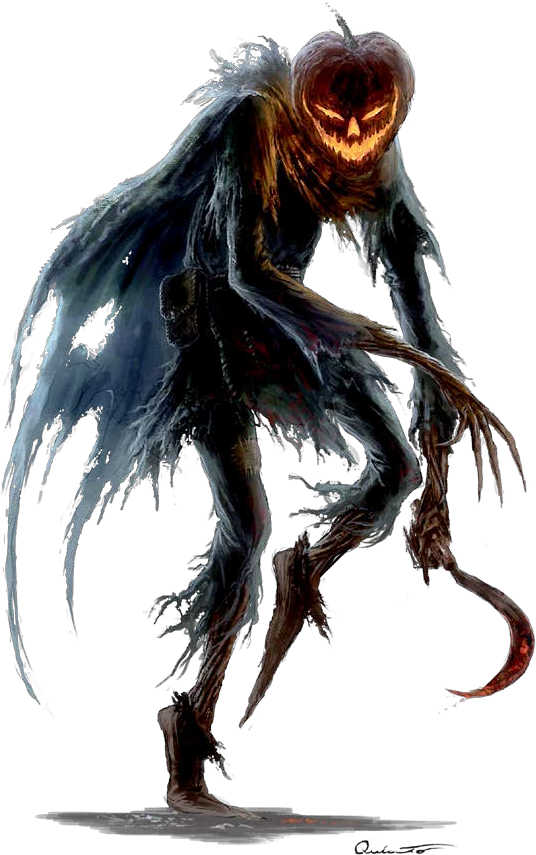 Jack Orsquo Lantern - Jack O Lantern Evil (536x855), Png Download