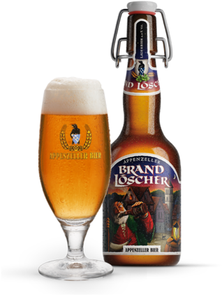 Brandlöscher In A Swing-top Bottle Came Into Being - Calvinus Bier (400x493), Png Download