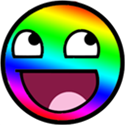 Download Amazing High-quality Latest Png Images Transparent - Rainbow Awesome Face (420x420), Png Download