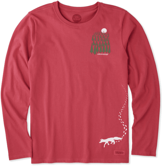 Women's Fox Trails Long Sleeve Crusher - T-shirt (570x570), Png Download