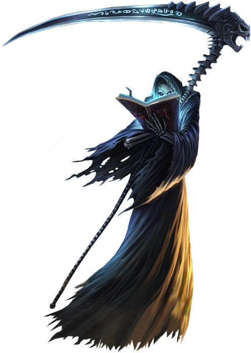 Grim Reaper Karthus Png Image - Grim Reaper On Transparent Background (553x717), Png Download