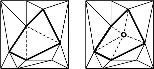 Refinement Of A Polygon With Only Active Triangles - Polygon (674x319), Png Download