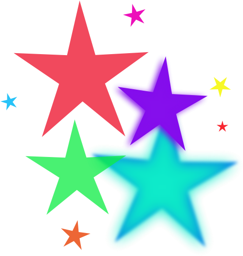 Stars Png Clip Arts For Web - Colorful Stars Clipart (547x600), Png Download