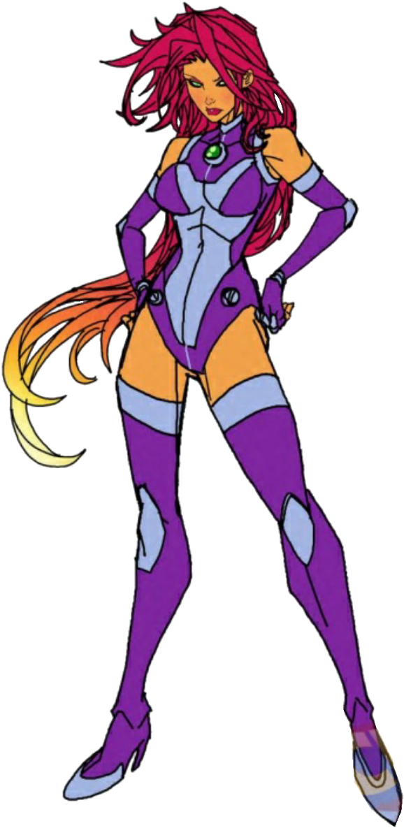 Starfire Rebirth Transparent By Asthonx1-da47iir - Teen Titans Rebirth Starfire (1024x1326), Png Download
