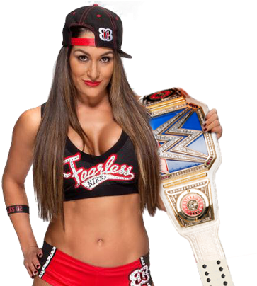Renders Backgrounds Logos - Nikki Bella Champion Png (400x403), Png Download