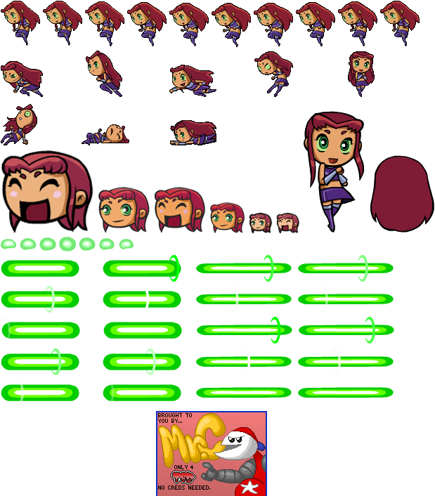 Starfire - Tag Team Titans Starfire (619x706), Png Download