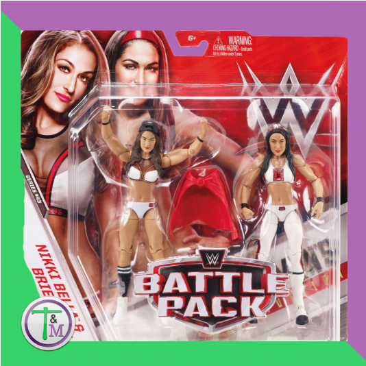 Wwe Nikki Bella & Brie Bella Action Figure (2 Pack) (533x800), Png Download