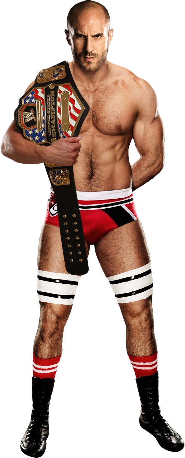 Cesaro Png Transparent Image - Dolph Ziggler United States Champion (631x1470), Png Download