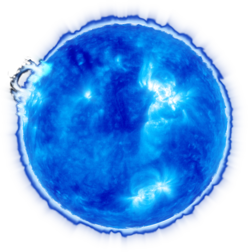 Dark Blue/violet 28,000° - Blue Giant Star Transparent (486x493), Png Download