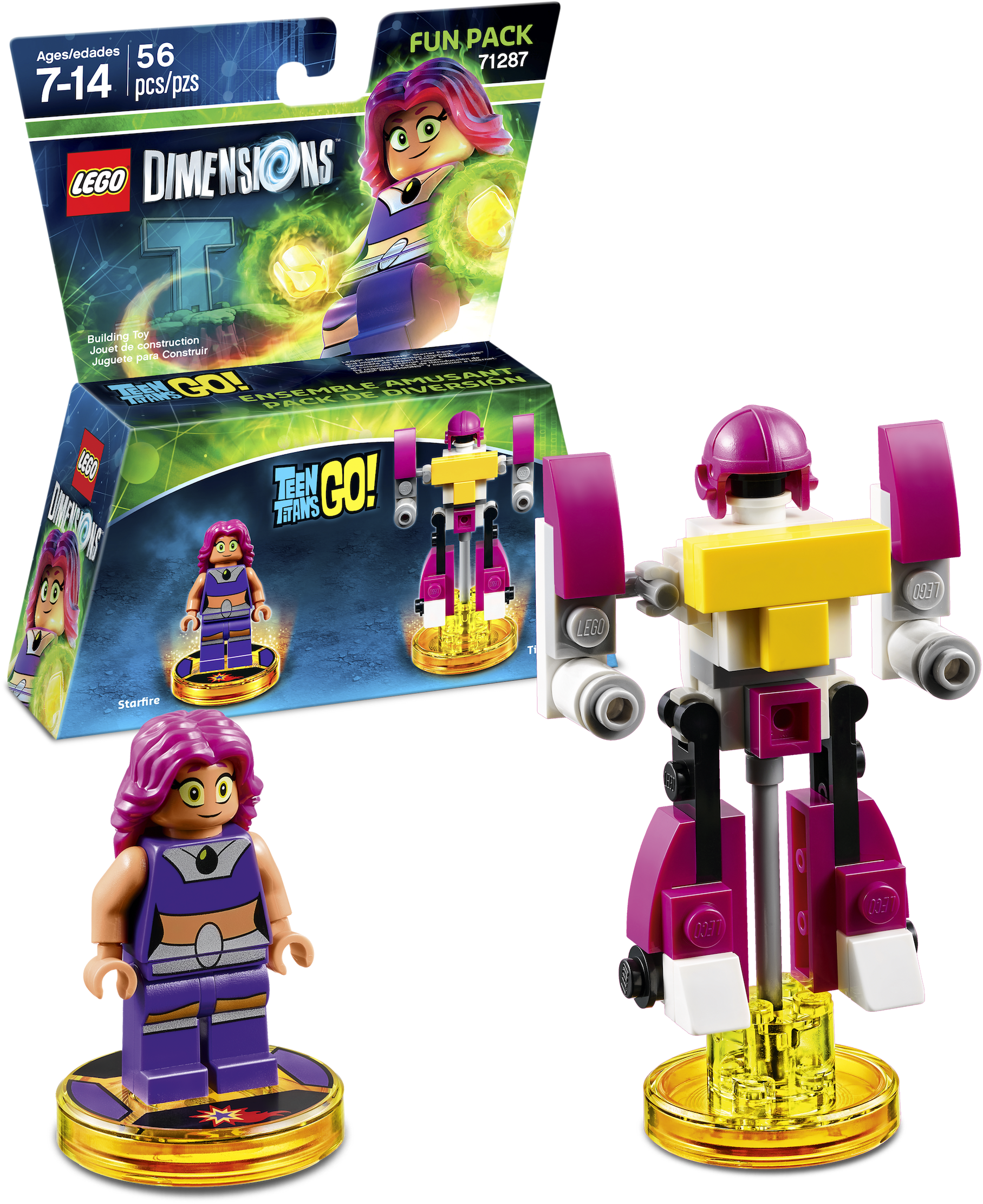 Starfire Fun Pack - Lego Dimensions Team Titans (3000x3000), Png Download