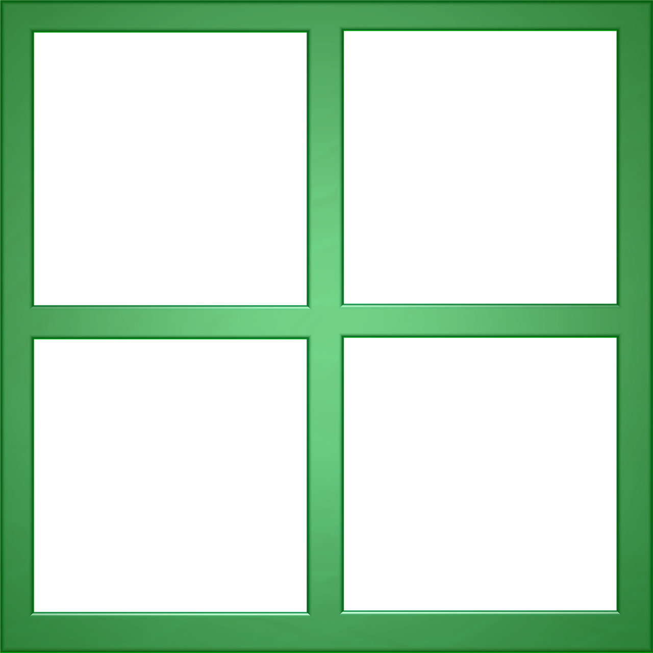 Green Frame Window - Seamless Plaid Blue (1280x1280), Png Download