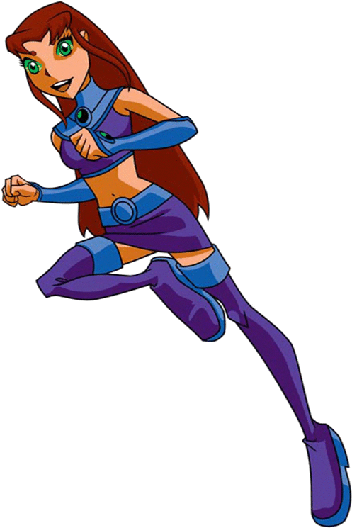 Starfire - Teen Titans Star Fire (350x437), Png Download