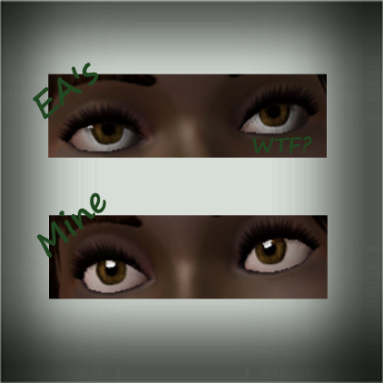 I Removed The Eye Texture From My Game For A Better - Sims 3 Eye Fix (422x422), Png Download