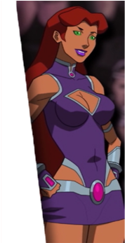 Teen Titans - Starfire (640x346), Png Download