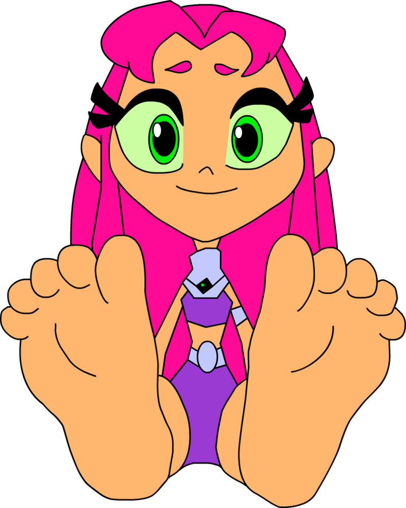 Starfire Soles By T - Los Pies De Starfire (799x999), Png Download