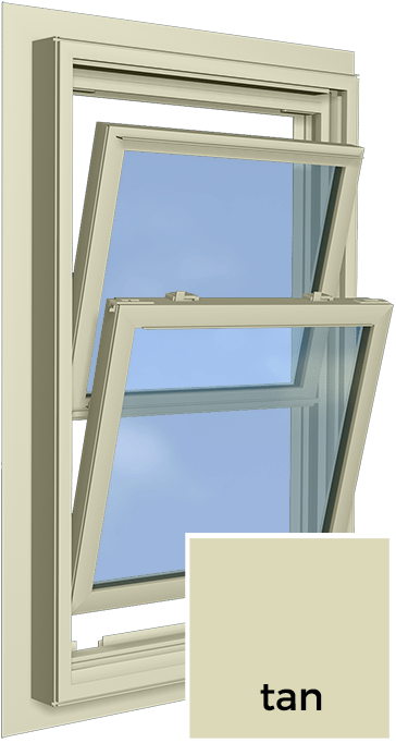Tan Window Frame Color - Tan Burris Windows (500x714), Png Download
