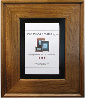 Mitered Wood Picture Frame - Solid Wood Picture Frames (358x358), Png Download