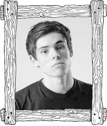 Wooden Frame - James Acaster Rhys James (390x450), Png Download
